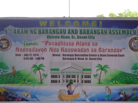 sample program for araw ng barangay